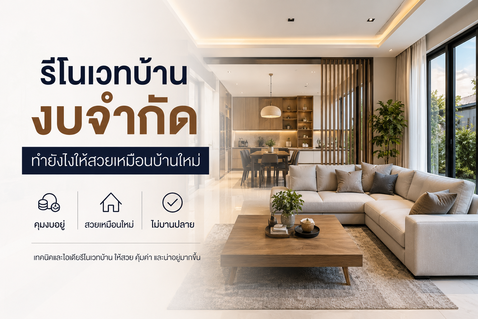 รีโนเวทบ้านงบจำกัด modern house renovation